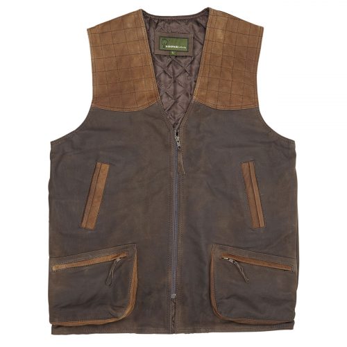 Thorn Men's Antique Shooting Vest Hidepark Leather