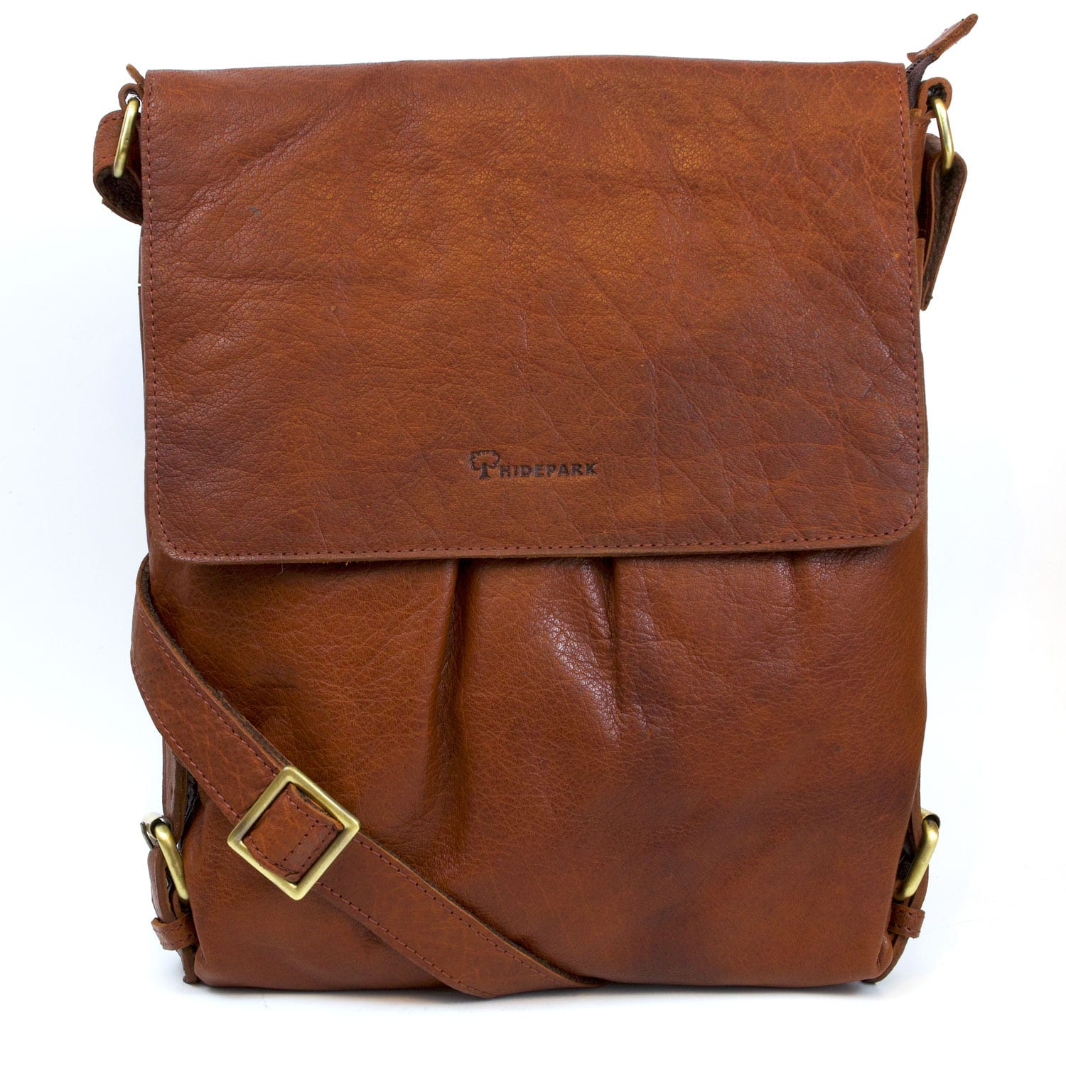 cognac cross body bag