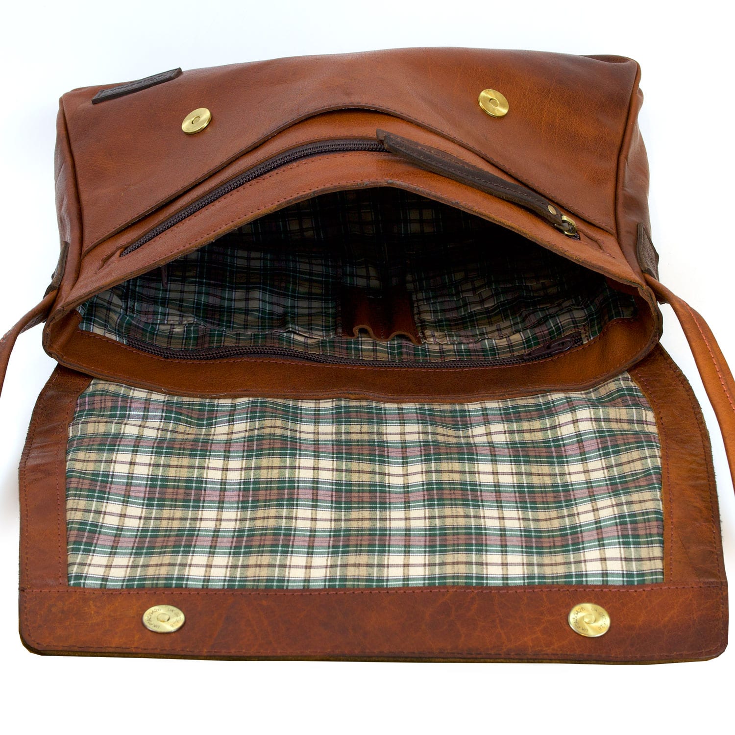 cognac cross body bag