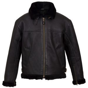 leather fly jacket