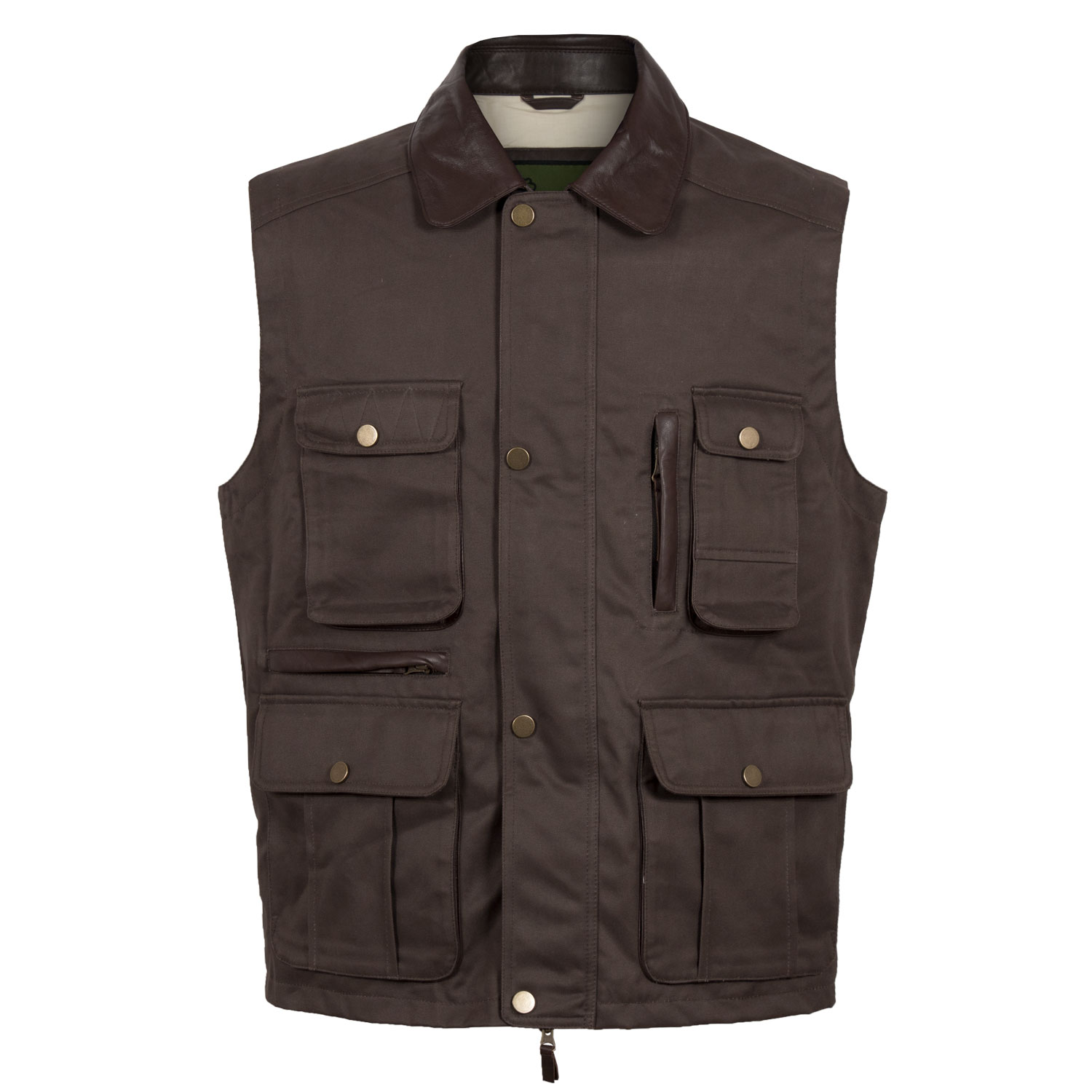 Ryan Mens Navy cotton gilet Hidepark